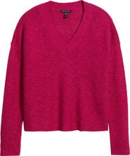 Eileen Fisher Organic Linen & Organic Cotton V-Neck Sweater