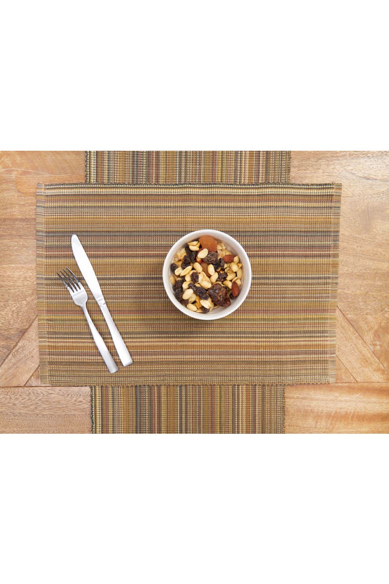 Cedar Stripes Table Runner 13" x 72", Alternate, color, Brown