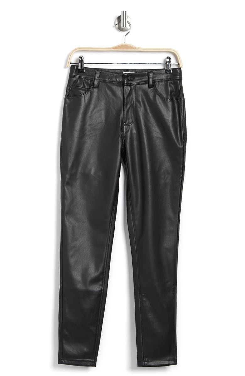 Kensie Faux Leather High Waist Skinny Pants, Alternate, color,