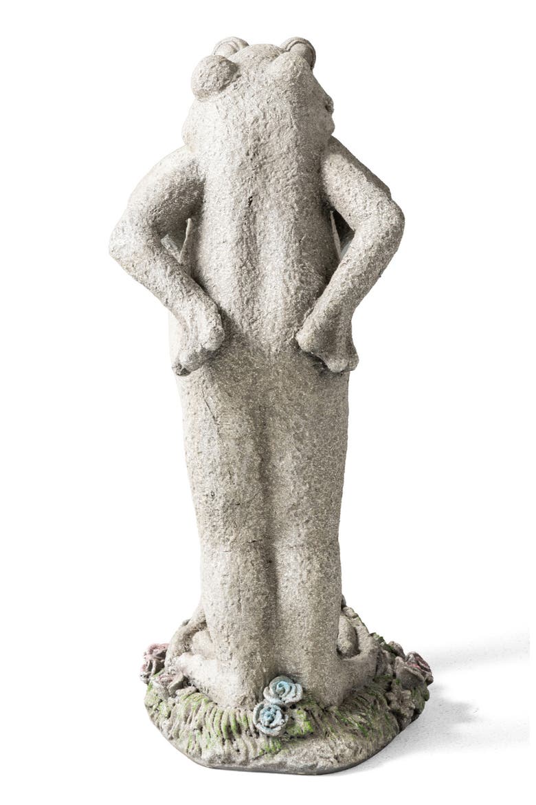 15.25"H Resin Kissing Frogs Statue, Alternate, color, Grey