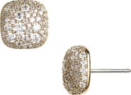 Nadri Pavé Cushion Stud Earrings
