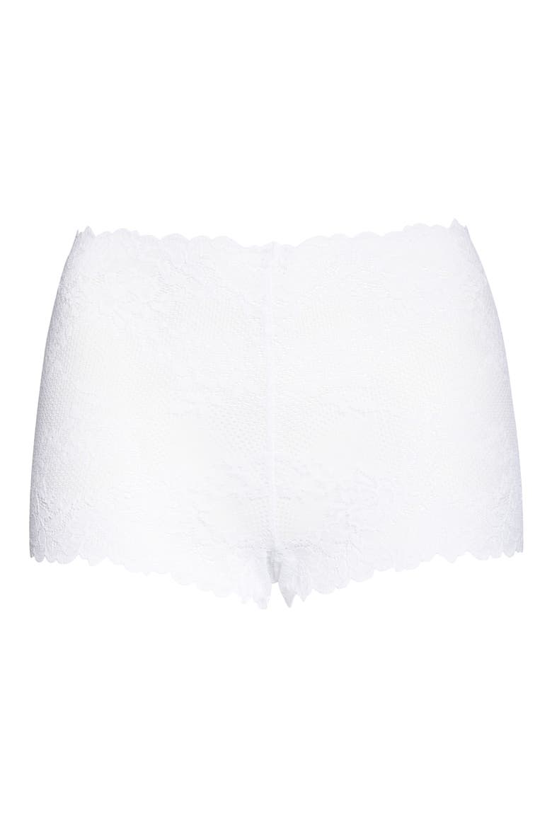 Heavenly Lace Boyshorts, Alternate, color, WHT