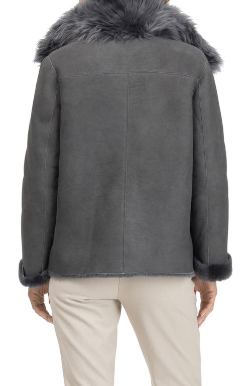 Gorski Merino Toscana Lamb Jacket In Gray