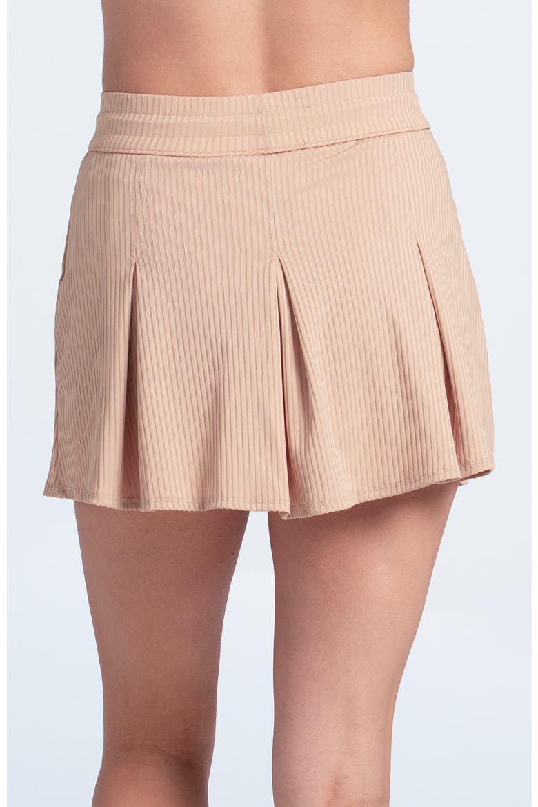 Womens' Wimbley Pleat Skirt, Alternate, color, Camel