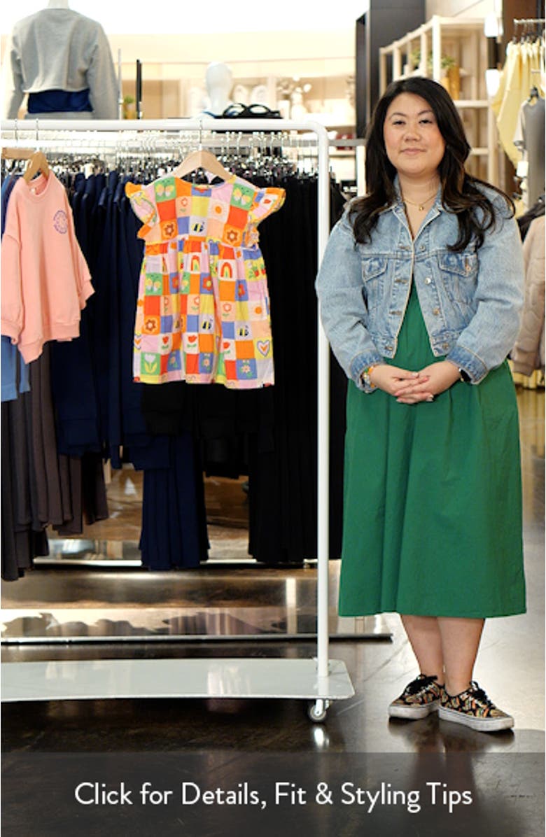 Kids' Rainbow Check Frill Dress, sales video thumbnail