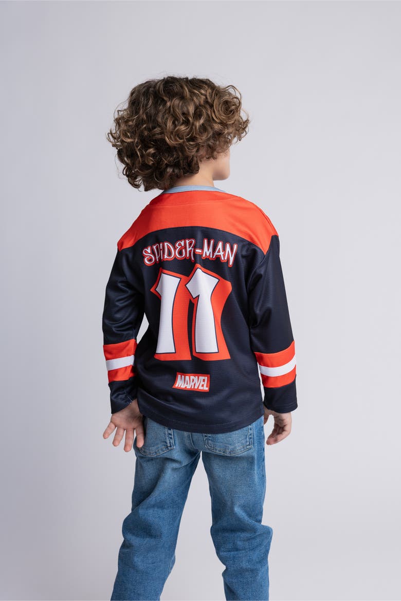 Spider-Man Hockey Jersey, Alternate, color, Black Miles Morales