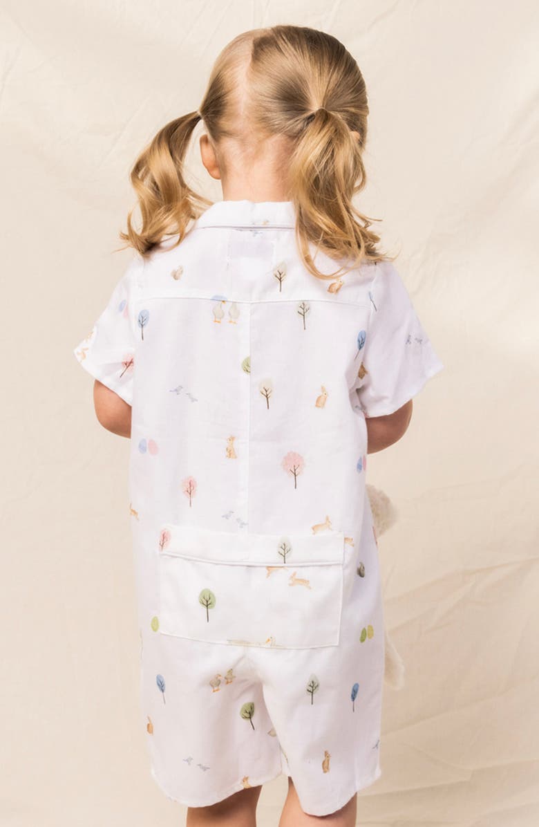 Petite Plume Easter Gardens Short Pajama Romper, Alternate, color,