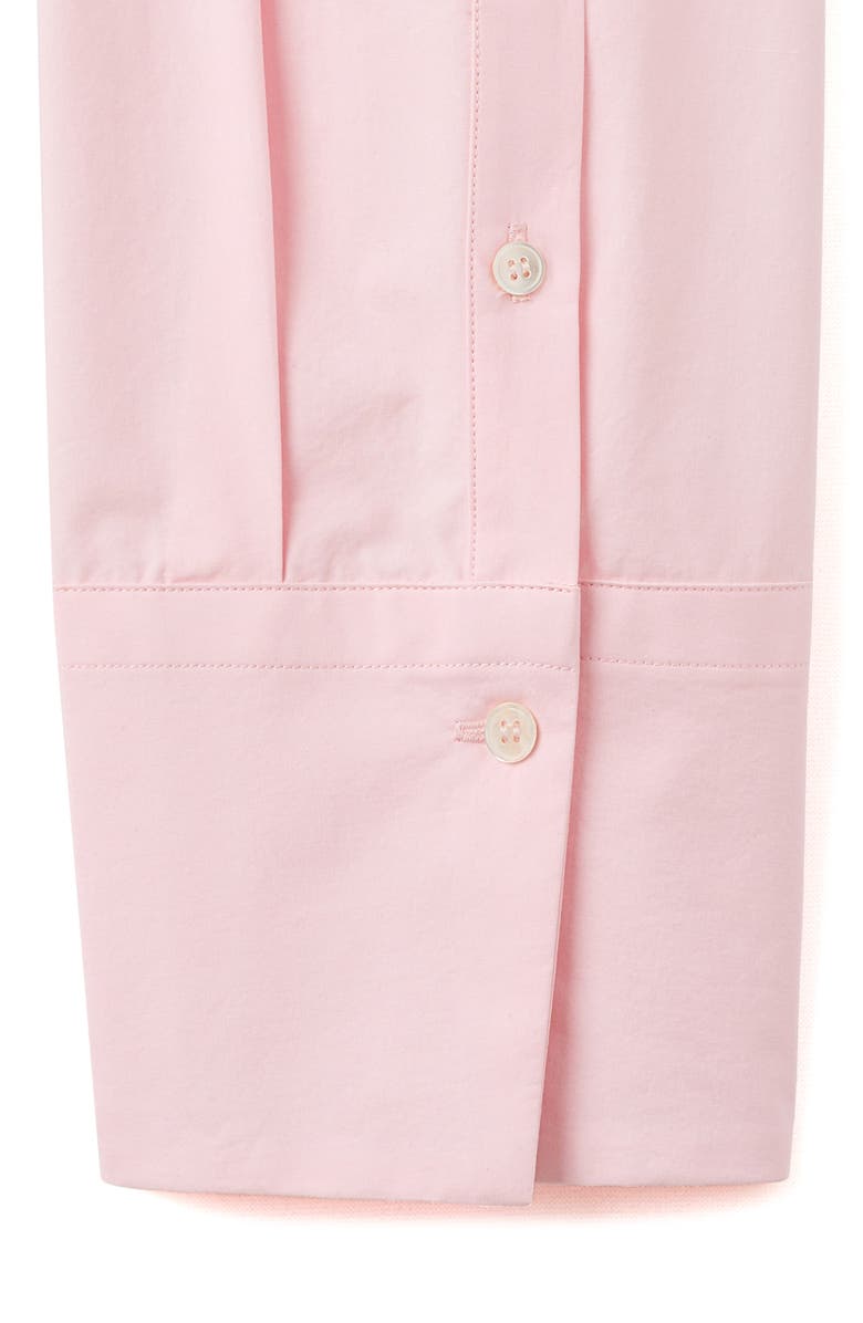 MANGO Selection Neck Scarf Organic Cotton Top, Alternate, color, Pastel Pink