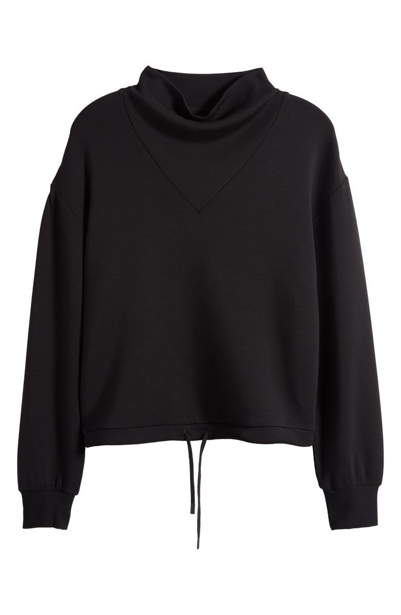 Varley Betsy Funnel Neck Sweatshirt, Alternate, color, Black