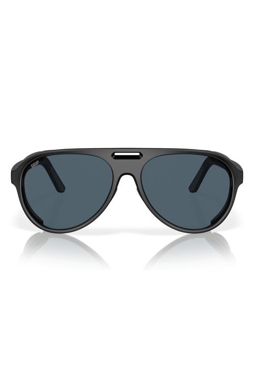 Costa Del Mar Grand Catalina 59mm Polarized Pilot Sunglasses In Black
