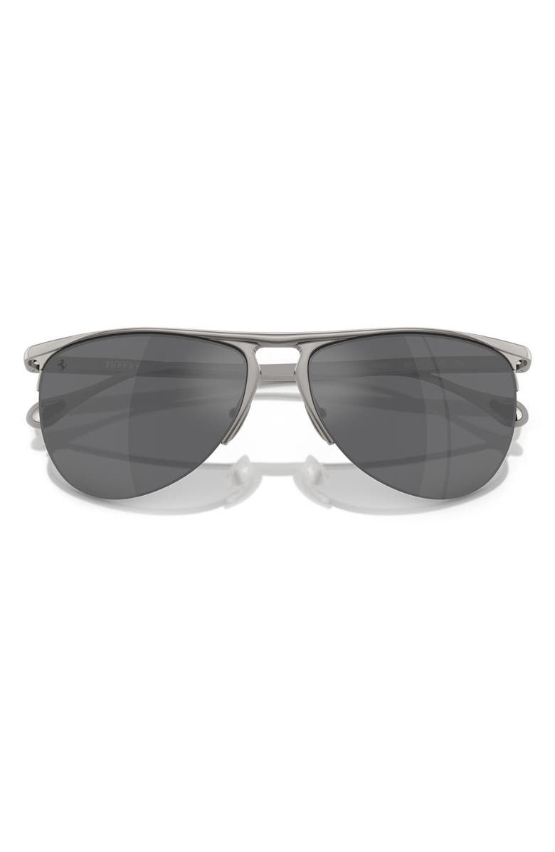 Scuderia Ferrari 59mm Pilot Sunglasses, Alternate, color, Gunmetal / Mirror Silver