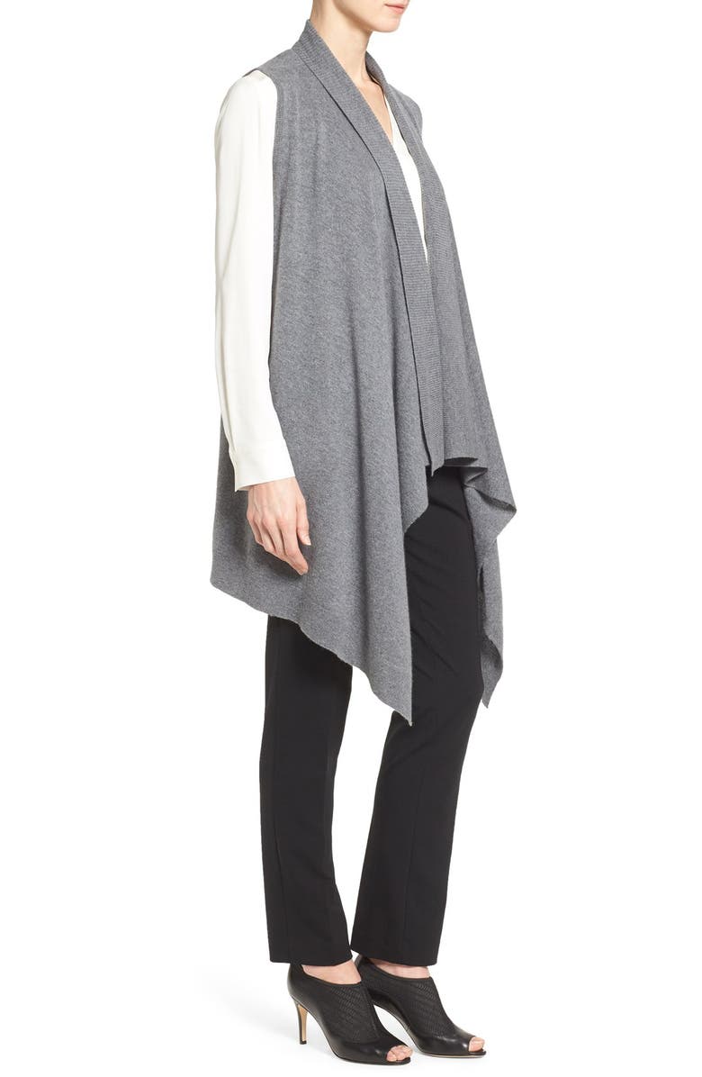 Halogen<sup>®</sup> Wool & Cashmere Drape Front Sweater Vest, Alternate, color, 