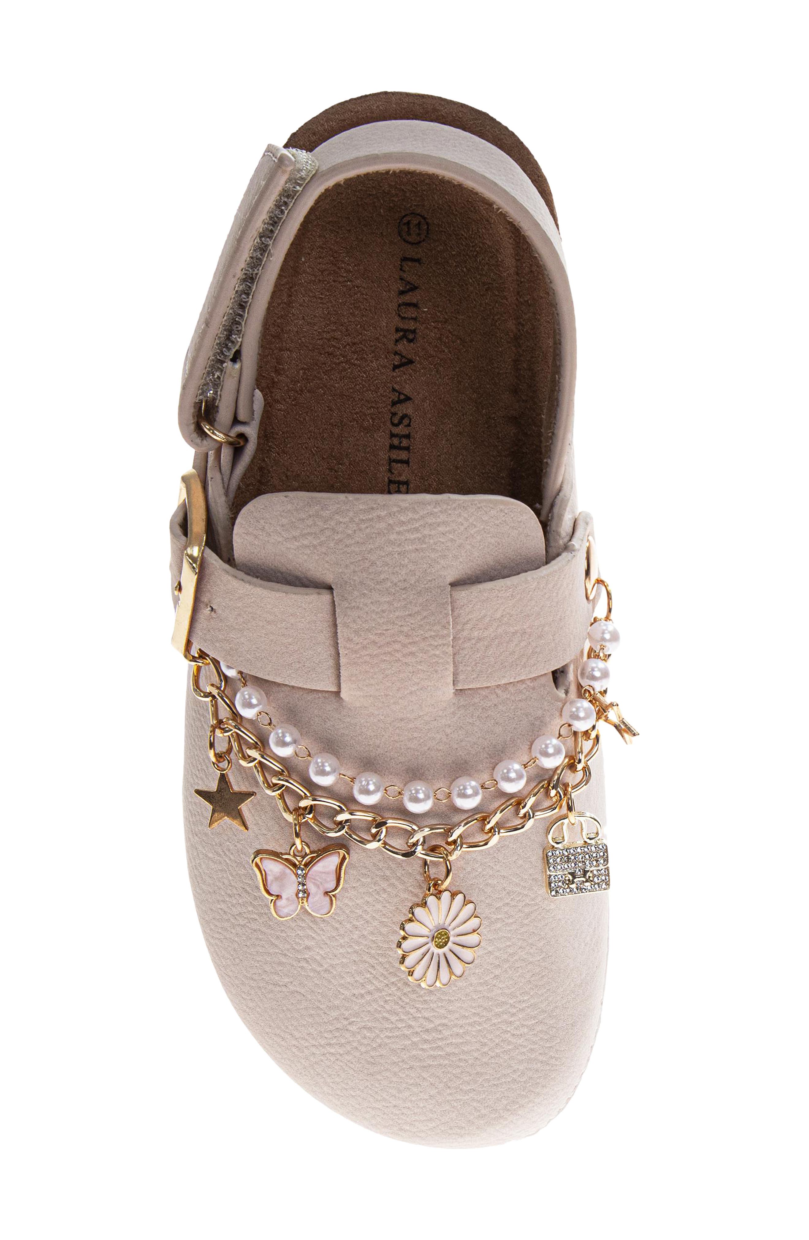 Kids' Faux Leather Fashion Clog, Alternate, color, SAND