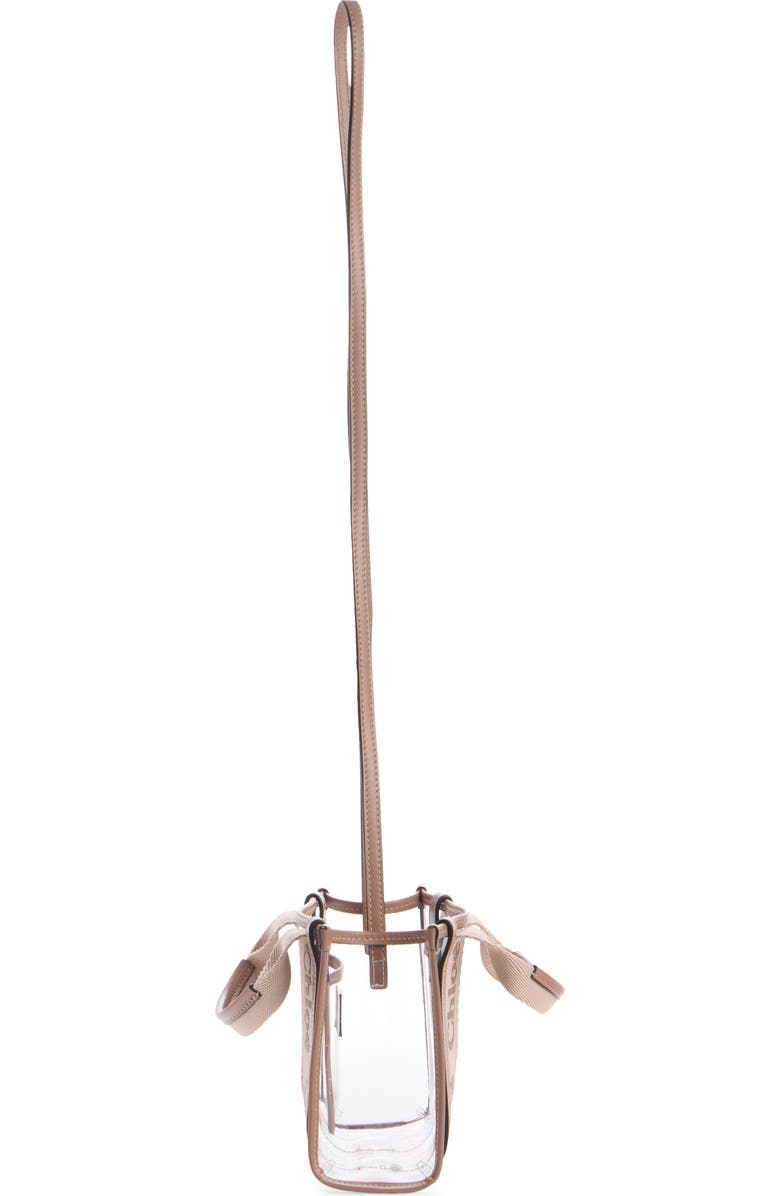 Chloé Mini Woody Jelly & Leather Tote Bag, Alternate, color,