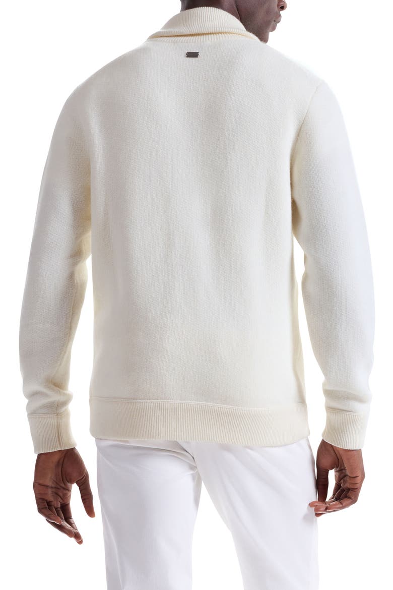 Wool Blend Zip Cardigan, Alternate, color, CHALK