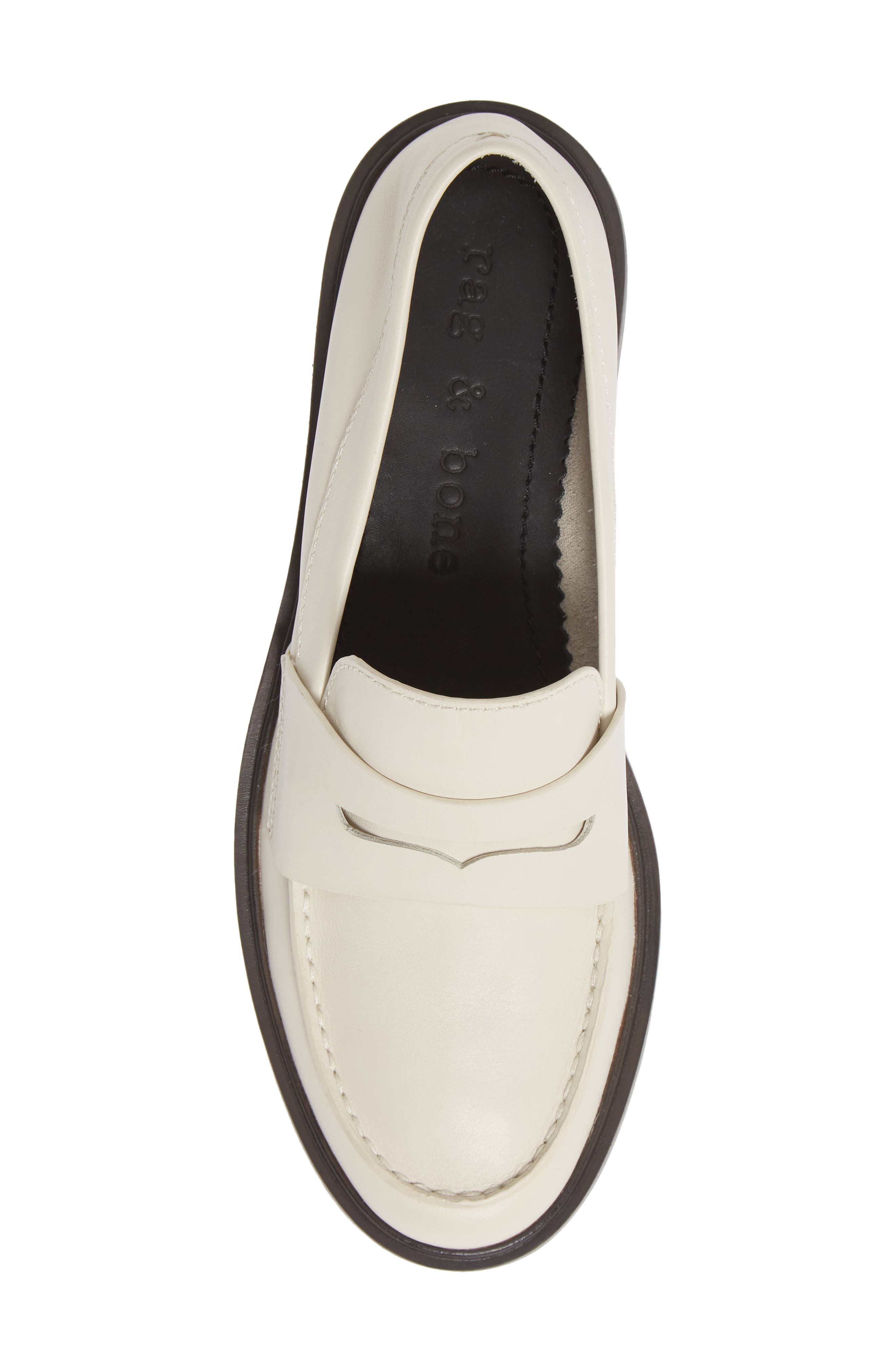 Slayton Leather Loafer, Alternate, color, ANTIQUE WHITE
