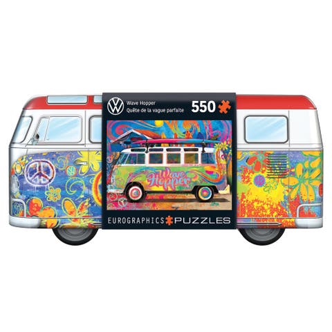 VW Wave Hopper Bus Shaped Tin Puzzle, 550pcs