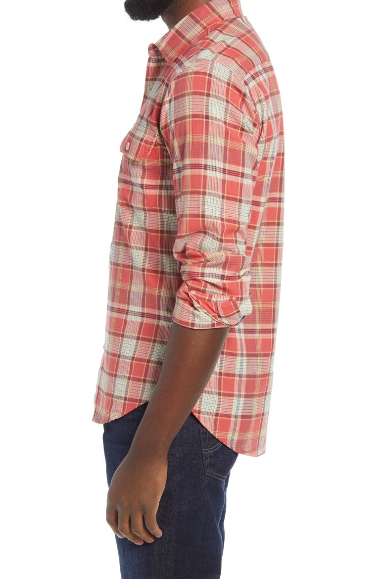 Madras Slim Fit Plaid Button-Up Shirt, Alternate, color, KINGSCOURT PLAID