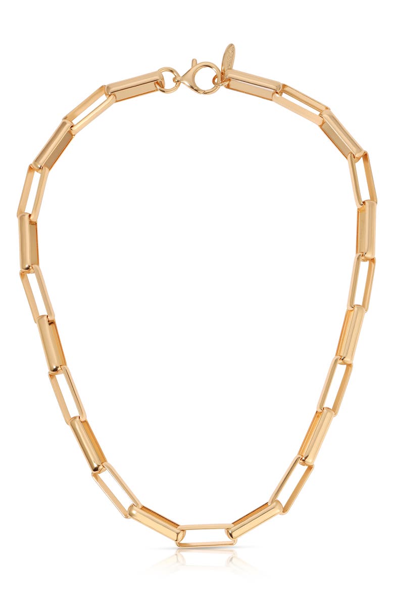 Ettika Rectangle Chain Necklace, Main, color, 