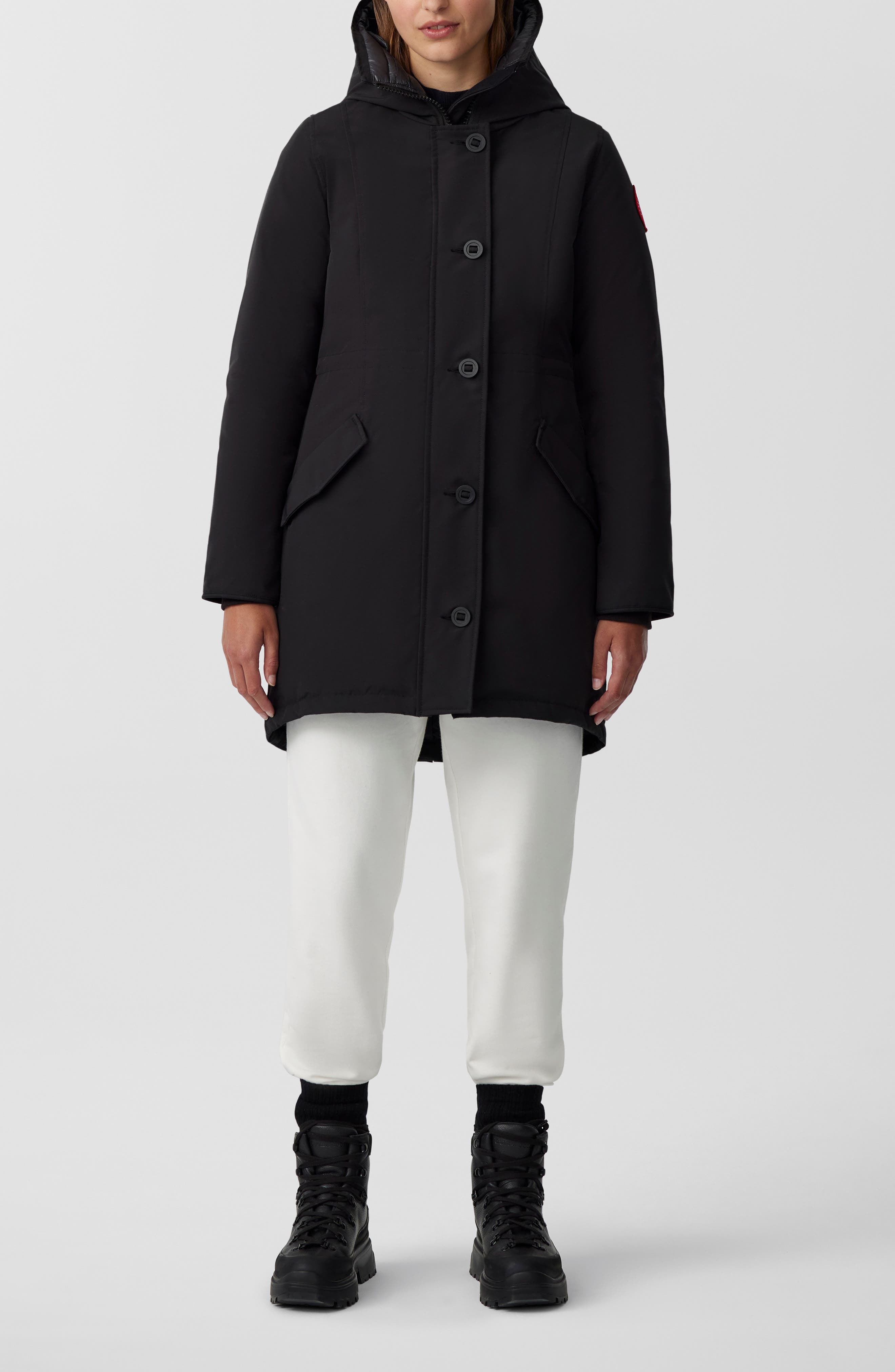 rossclair hooded down parka