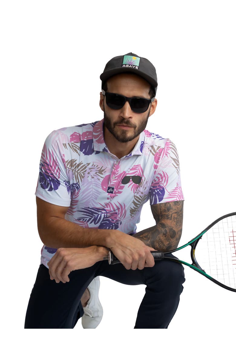 Easy.Eagle Easy Eagle Tropic Vibes Men's Polo Shirt, Alternate, color, Tropic Vibes