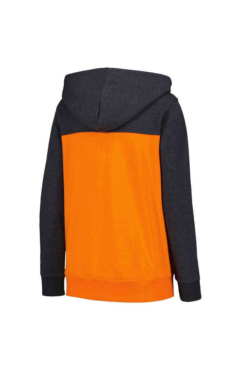 New Era Women's New Era Navy Chicago Bears Color-Block Full-Zip Hoodie, Alternate, color,