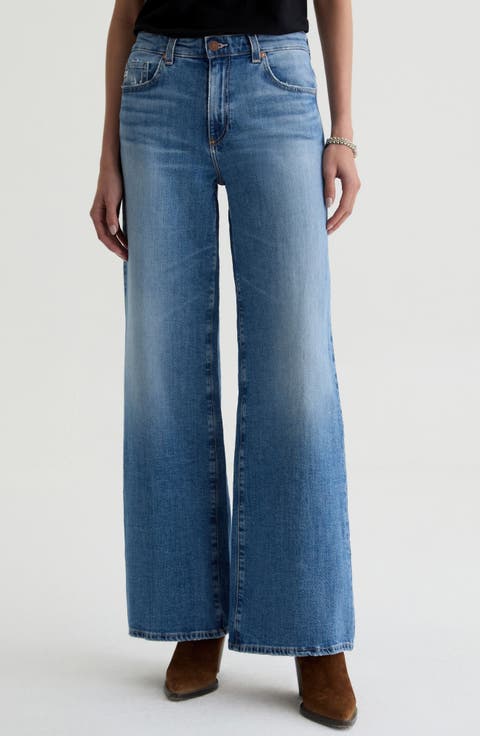 Saige Mid Rise Wide Leg Jeans
