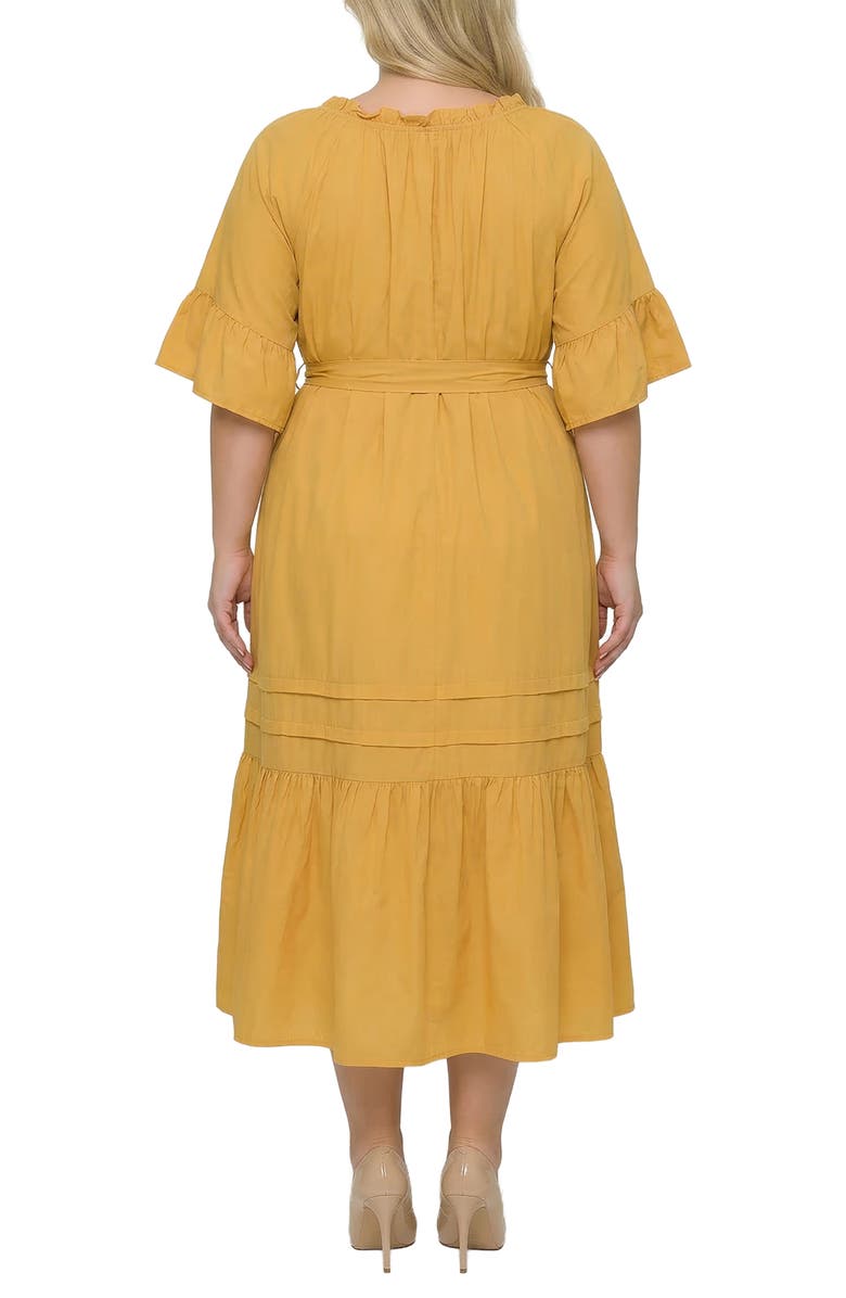 Standards & Practices Boho Embroidered Midi Dress, Alternate, color, 