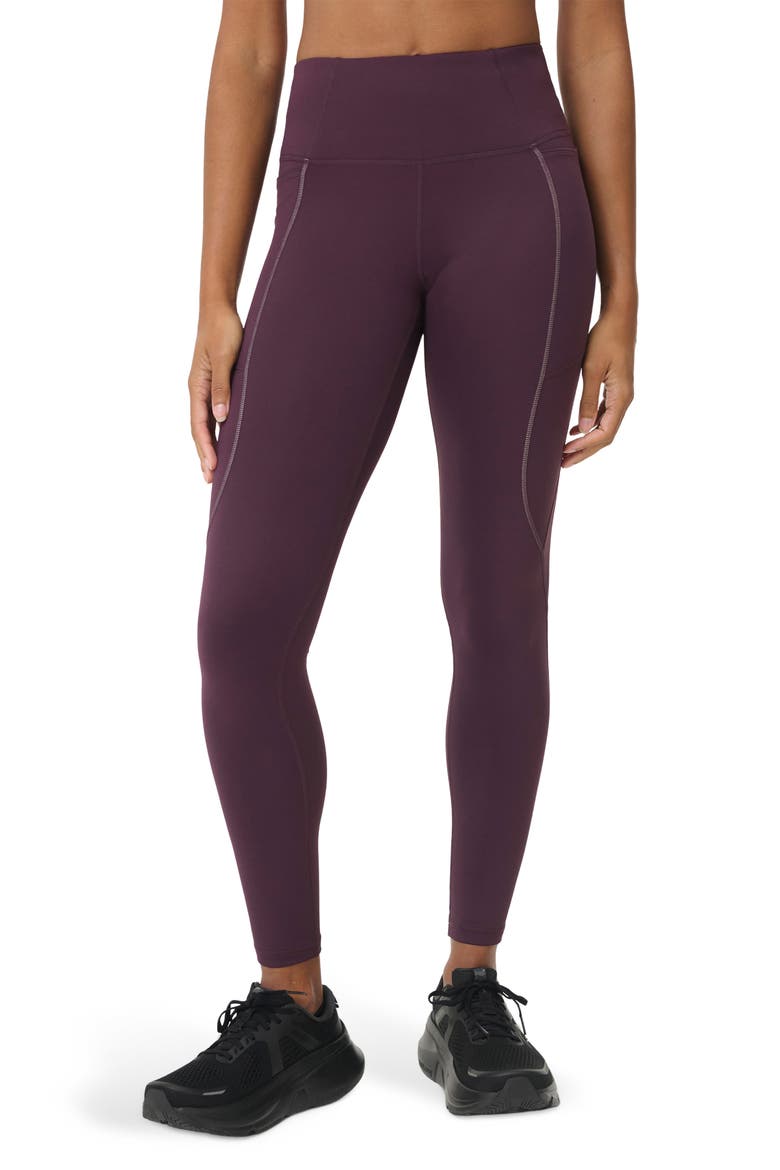 Therma Boost Pocketed 7/8 Running Leggings, Main, color, NEPTUNE PURPLE