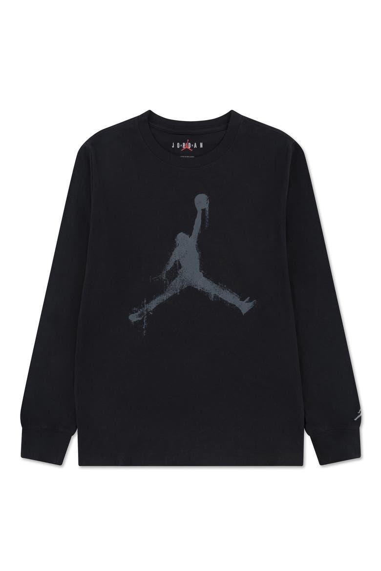 Kids' Jumpman Drips T-Shirt, Main, color, BLACK