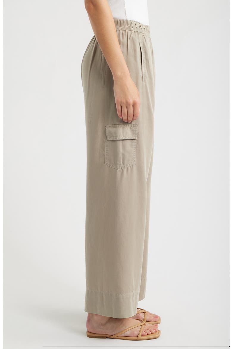 Eliot Wide Leg Cargo Pants, Alternate, color, DARK COBBLESTON