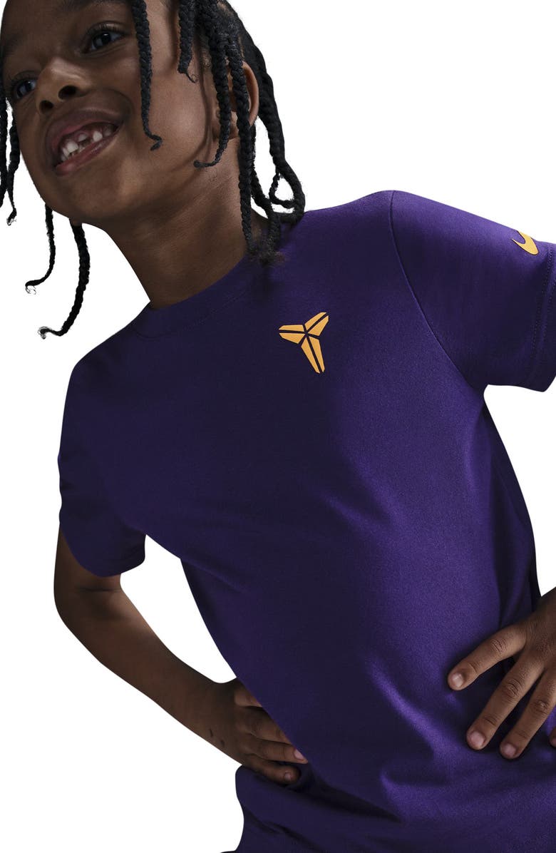 Nike Kids' Kobe Cotton Blend T-Shirt, Alternate, color, Court Purple