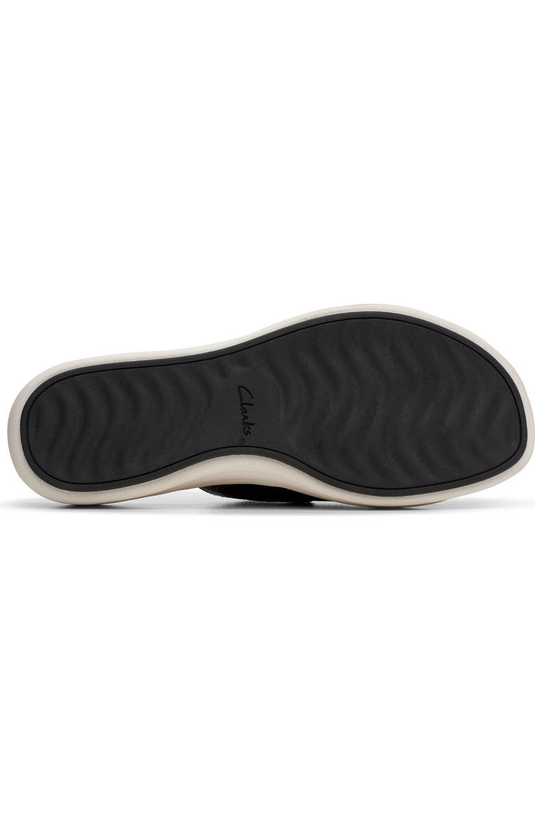 Clarks<sup>®</sup> Drift Buckle Slide Sandal, Alternate, color, Black Woven