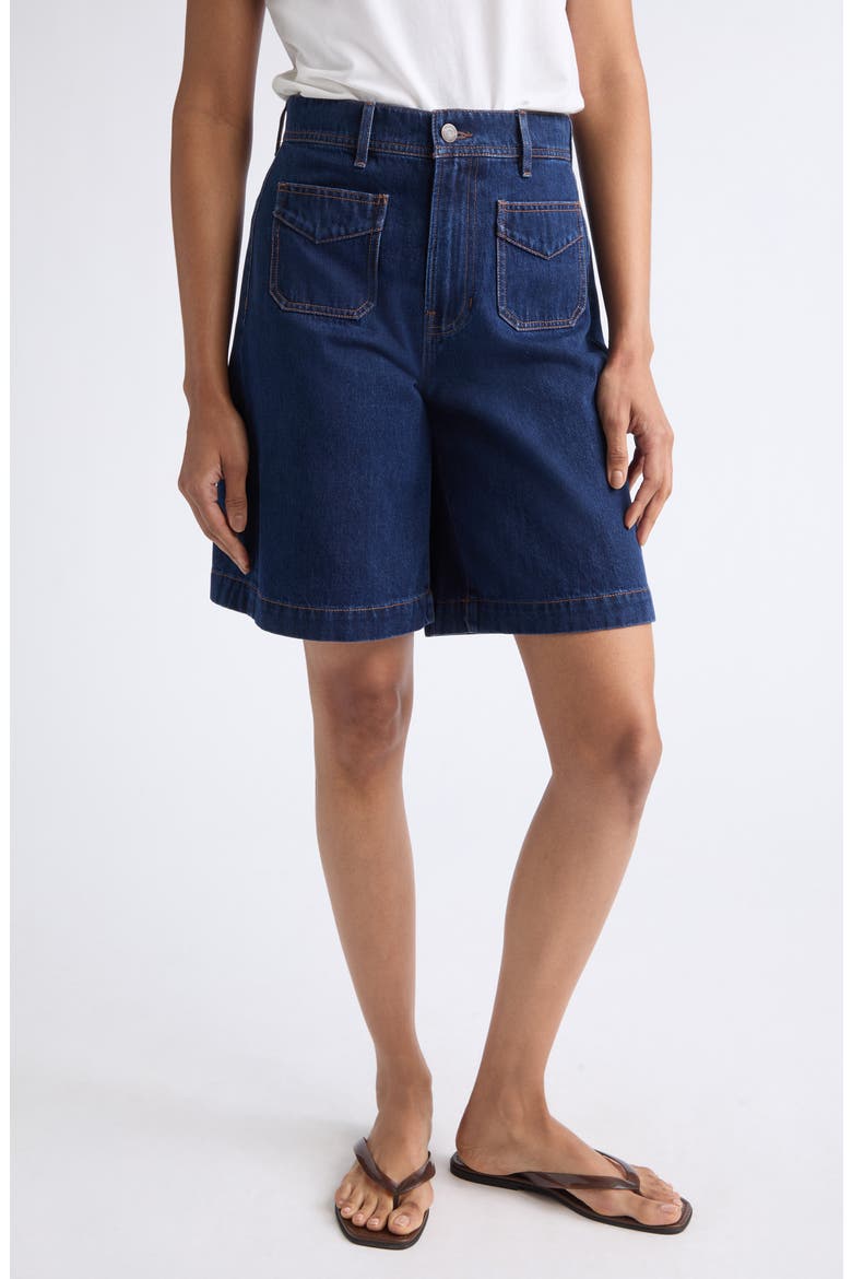 Carter Patch Pocket Denim Shorts, Main, color, INDIGO RINSE