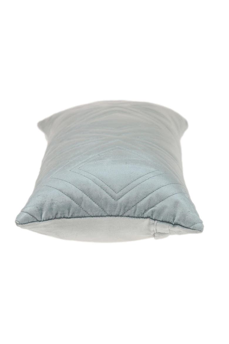 Reta Diamond Quilted Throw Pillow, Alternate, color, GRAY