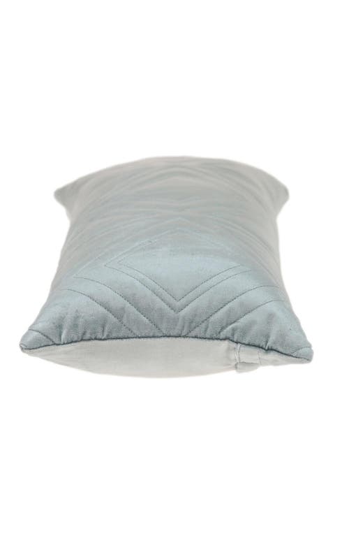 Parkland Collection Reta Diamond Quilted Throw Pillow In Gray