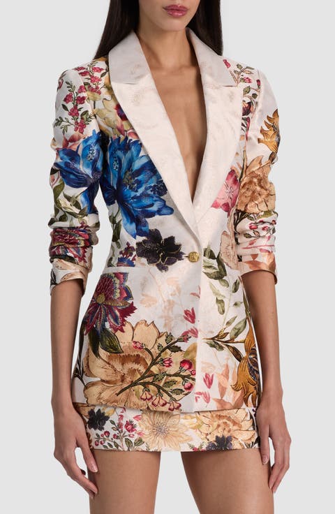 Denny Slim Notch Collar Boyfriend Blazer