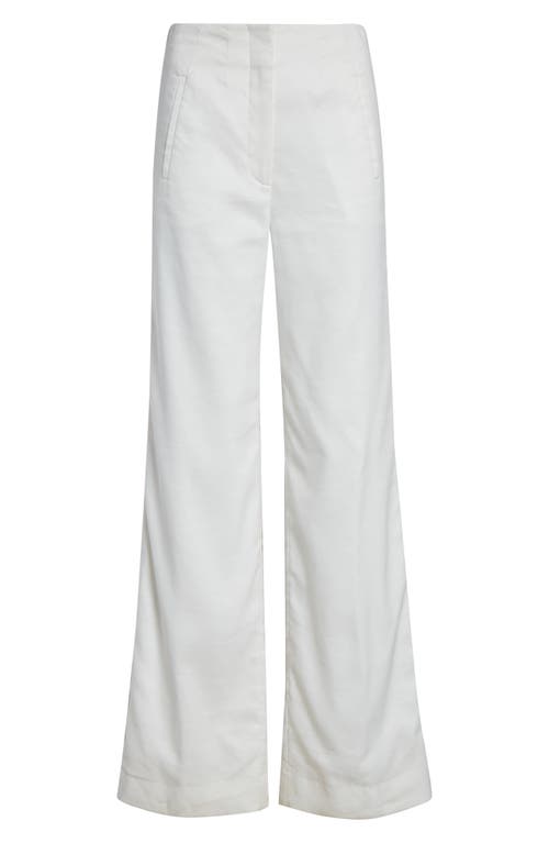 Veronica Beard Tonelli Tuxedo-stripe Pant In Off White In Off White