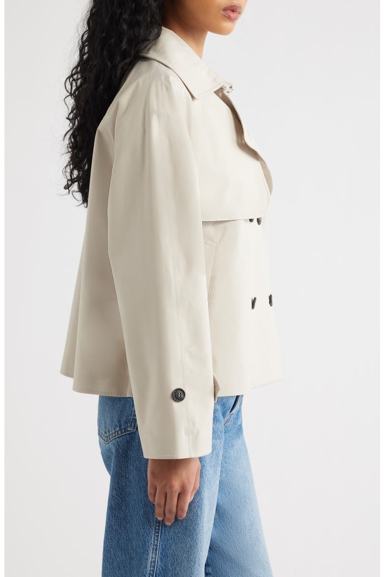Garbo Waterproof Crop Trench Coat, Alternate, color, SHORE BEIGE