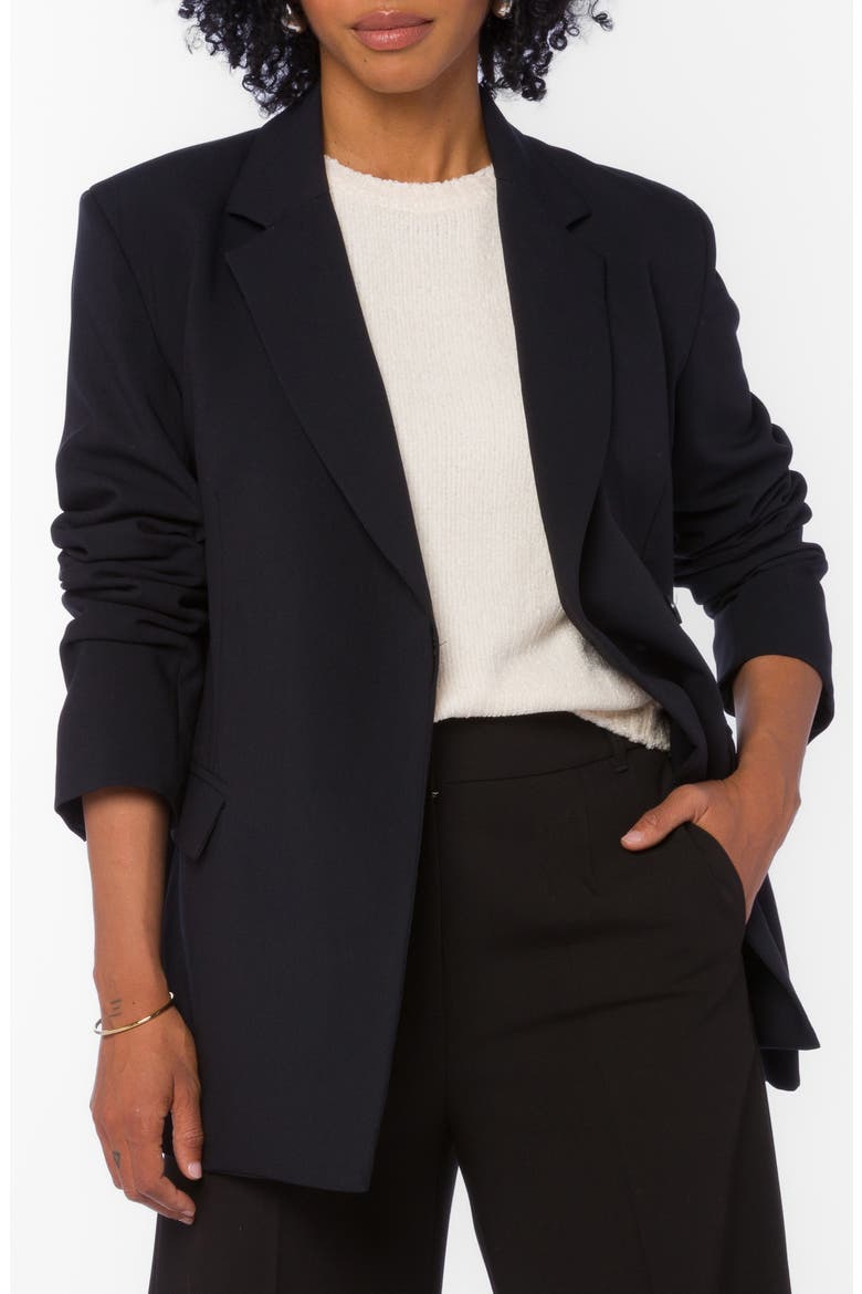 Madden Belted Blazer, Main, color, BLACK