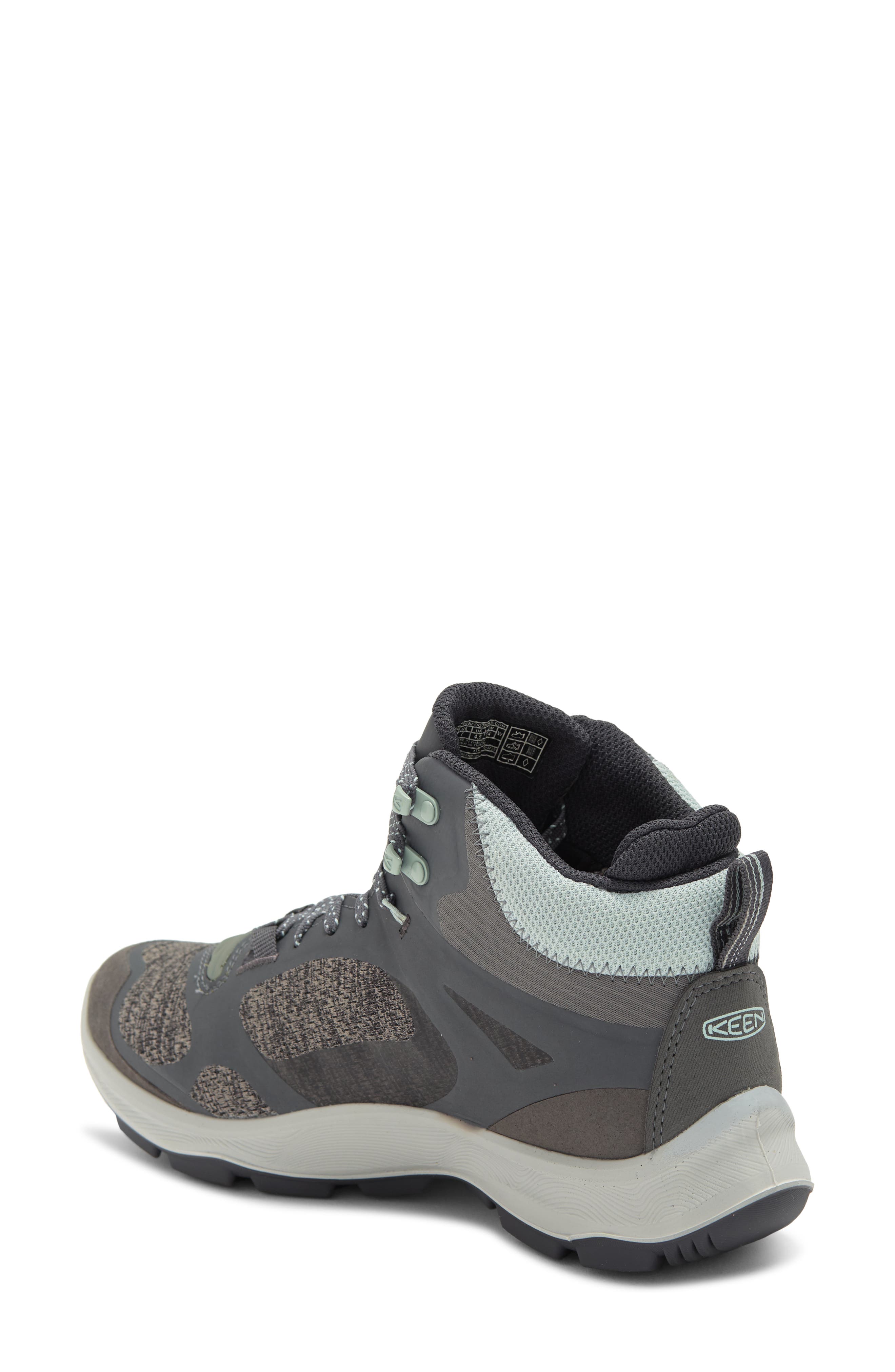 KEEN Terradora Flex Waterproof Mid Hiking Boot, Alternate, color, Magnet/ Cloud Blue