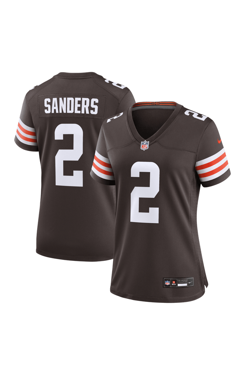 Nike Women's Nike Shedeur Sanders  Brown Cleveland Browns Team Game Jersey, Main, color, Brown