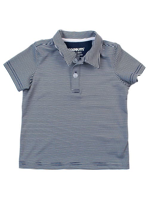 Rufflebutts Babies'  Boys Knit Short Sleeve Performance Polo