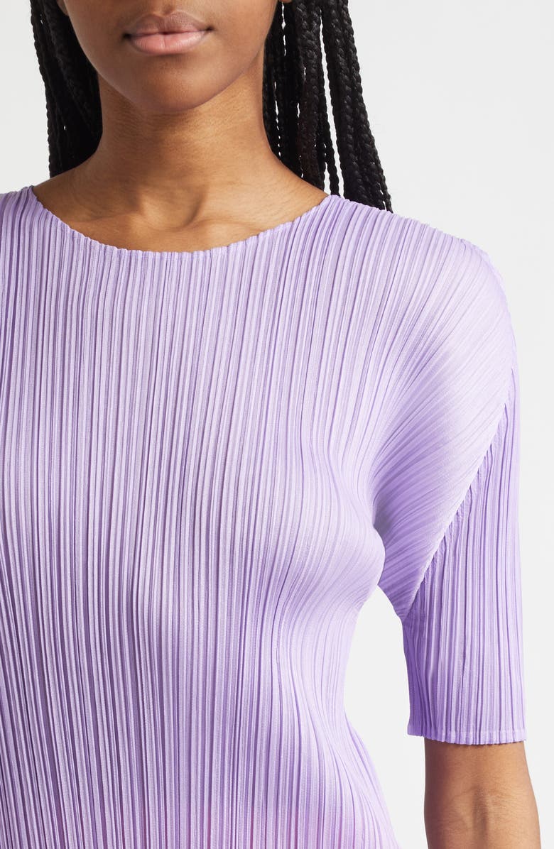 Pleats Please Issey Miyake Monthly Colors April Pleated Top, Alternate, color, Light Purple