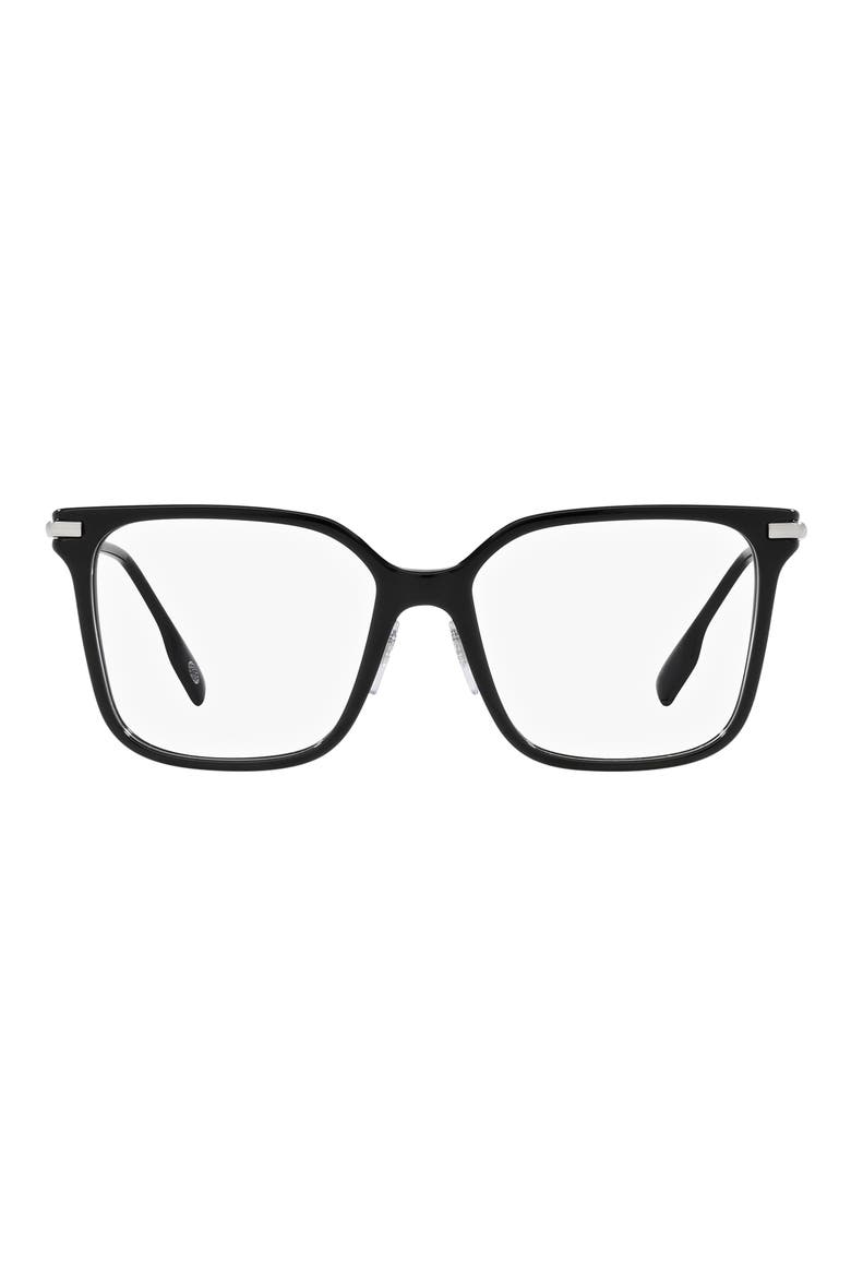 Elizabeth 54mm Square Optical Glasses, Main, color, BLACK