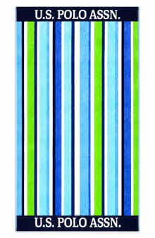 Port Stripe Jacquard Beach Towel