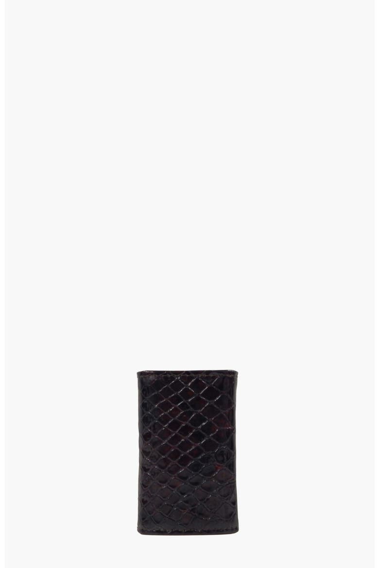 Gallop Patent Leather Key Holder Wallet 257, Alternate, color, Brown