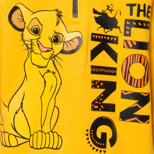 Disney Half Zip Hoodie In Yellow