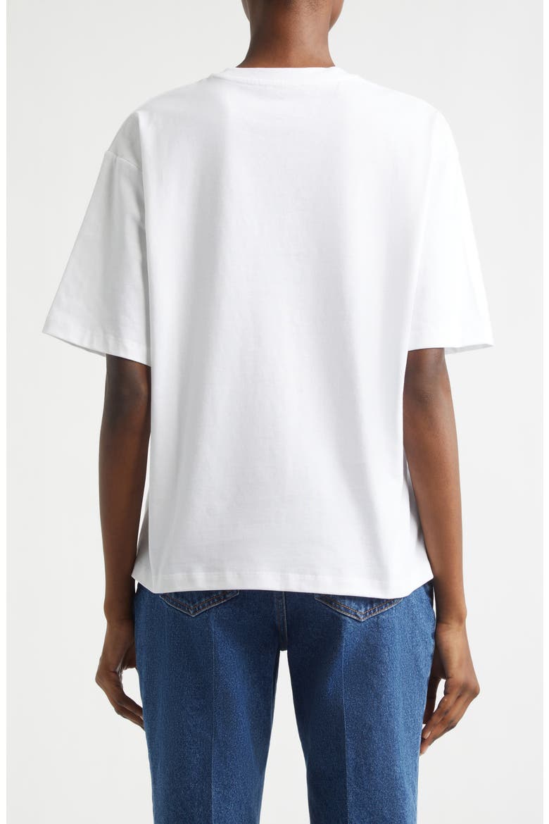 Brushstroke Paris Logo Graphic T-Shirt, Alternate, color, WHITE/ PALE GREEN