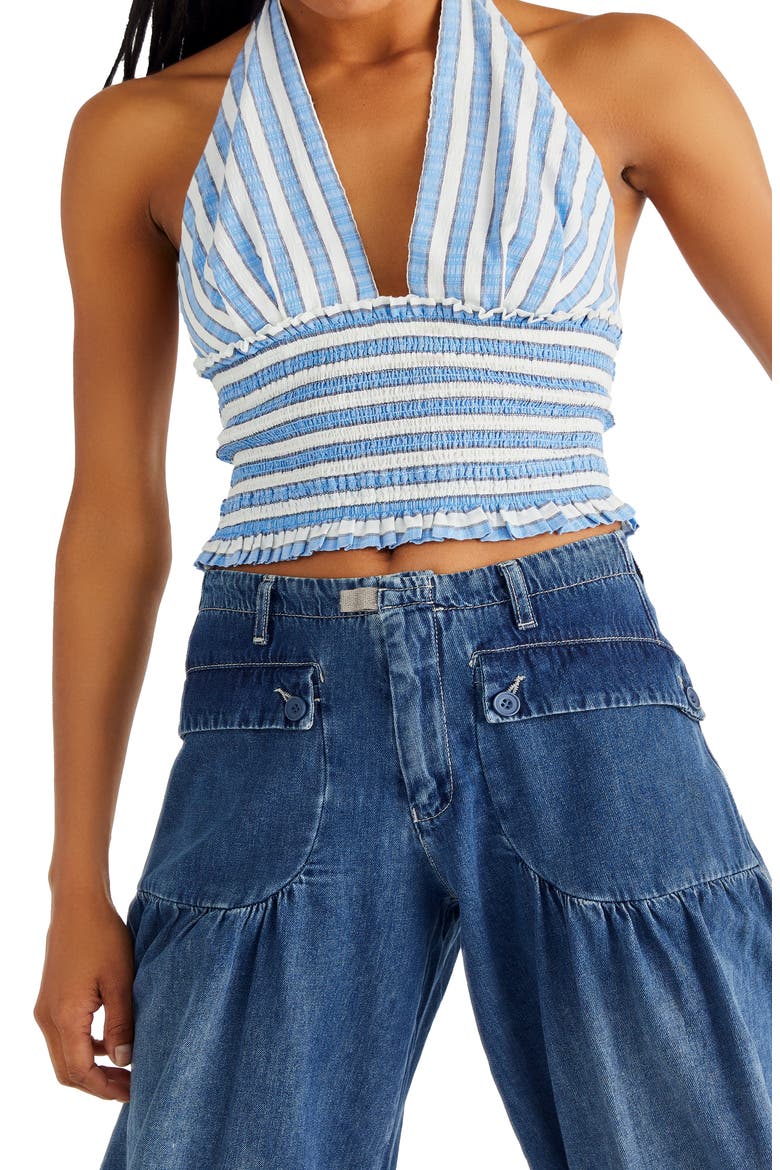 Lotus High Waist Tie Hem Barrel Leg Jeans, Alternate, color, JUNO